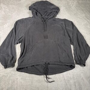 Lululemon City Stroll Hoodie Womens 10 Gray 1/4 Zip Jacket Travel Commute